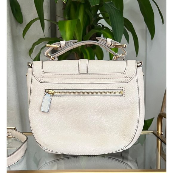 ♦️♦️  TORY BURCH AUTHENTIC VINTAGE WHITE CROSSBODY HANDBAG ♦️♦️ - Picture 7 of 15